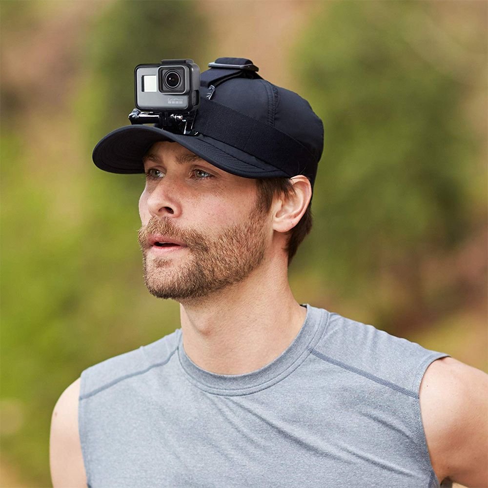 Support tête pour Caméra sportive GoPro avec bonnet ou sur un casque